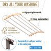 INNOKA Extendable Ceiling Mounted Drying Rack, Luxury Birch Wood