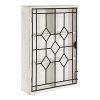 Kate and Laurel Megara Wooden Wall Hanging Curio Cabinet