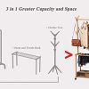 COPREE Bamboo Rolling Garment Clothes Multifuctional Laundry Rack