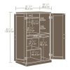 Sauder Computer Armoire, Cinnamon Cherry finish