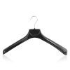HANGERWORLD 20 Black 17.8inch Plastic Coat Jacket Clothes Garment