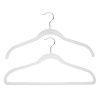 Joy Mangano 120 Pack White Huggable Hangers Non Slip Velvet Hangers