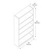 Bush Furniture Universal 5 Shelf Bookcase in Royal Oak