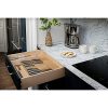 Rev-A-Shelf 2 Row Trimmable Knife Block Drawer Organizer Insert