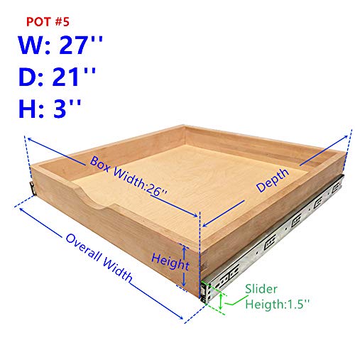 Cabinet Roll Out Trays Wood Pull Out Tray Drawer Boxes Kitchen Cabinet Organizers