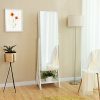 SONGMICS 8 LEDs Jewelry Cabinet with Bevel Edge Mirror