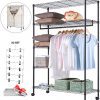 JS HOME Wardrobe Storage Organizer/Garment Rack
