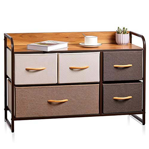 Kealive Drawer Dresser Storage Organizer 5-Drawers for Closet