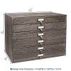 Ikee Design Wooden 6 Drawers Jewelry Storage Cabinet, Drawer Organizer
