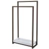 Kingston Brass Pedestal 2-Tier Steel Construction Towel Rack
