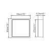 qinisi Bathroom Stainless Steel Single Recessed Shower Niche