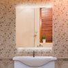 kleankin 25" x 27" Double Door LED Bathroom Mirror Medicine Cabinet