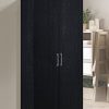 Hodedah 2 Door Wardrobe with Adjustable/Removable Shelves & Hanging Rod