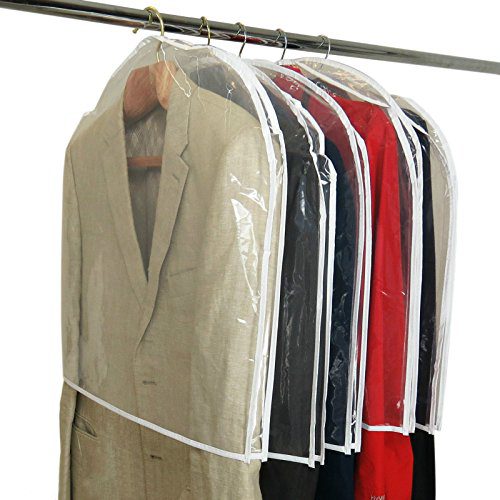 HANGERWORLD Pack of 20 Large Clear Shoulder Covers