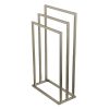 Kingston Brass Edenscape 3-Tier Pedestal Towel Rack Brushed Nickel