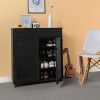 Yaheetech Shoe Cabinet Office Bathroom Storage Cabinet