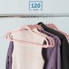 Home Basics Velvet Hangers Non-Slip Hanger-120 Pack-Clothes Hangers