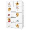 Nafenai Plastic Dresser 6 Drawers,Storage Cabinet Drawers Organizer