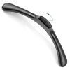 HANGERWORLD 10 Black 19.7inch Plastic Coat Jacket Clothes