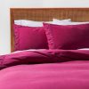 Opalhouse Garment Washed Tribal Border Duvet Cover Set - 100% Cotton, Jewel-Toned Comfort for Full/Queen Beds