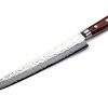 Yoshihiro Cutlery Hammered Damascus Sujihiki Chef Knife