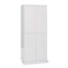 Home Styles Linear White Pantry Crafted from Poplar Solids