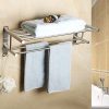 Alise Bathroom Towel Rack Towel Shelf with Two Towel Bars