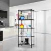 LANGRIA 5 Tier Shelving Units Storage Rack Supreme Wire Shelving Organization