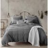 Doffapd Duvet Cover King, Washed Cotton Duvet Cover Set