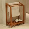 Maximize Your Bathroom Space with the Cambridge-Casual Estate Teak Towel Rack