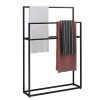 Freestanding Towel Rail Rack, Metal Towel Bar Stand, Drying Rack Airer