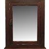 24" W x 30" H Rustic Mission Medicine Cabinet/Surface Mount/Dark Finish