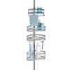 InterDesign York Metal Wire Tension Rod Corner Shower Caddy