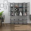 Maximize Space: Cube Storage Organizer with 20 Modular Plastic Shelves