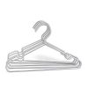 KOOBAY 30Pack 16.5" Silver Aluminum Laundry Wire Clothes Shirt Coat