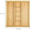 KitchenEdge Adjustable Kitchen Drawer Organizer for Utensils and Junk