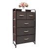 WAYTRIM Fabric 5 Drawers Storage Organizer Unit Easy Assembly
