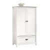 Sauder County Line Armoire, Soft White finish