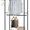 Finnhomy Heavy Duty Rolling Garment Rack Clothes Rack