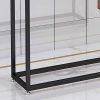 Y-only Metal Modern Free-Standing Towel Rack Stand, Towel Stand Black