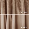 NICETOWN Room Darkening Velvet Curtains - Rod Pocket Super Soft Thick Panels