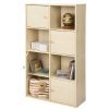 Furinno Pasir 4-Tier Shelf with 4 Door/Round Handle
