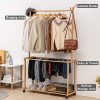 COPREE Bamboo Rolling Garment Clothes Multifuctional Laundry Rack
