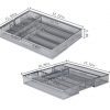Expandable Kitchen Drawer Cutlery Tray Mesh Silverware Organizer
