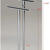 Kings Brand Furniture - Metal Modern Free-Standing Towel Rack Stand