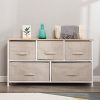 sogesfurniture Wide Dresser Storage Tower - Sturdy Steel Frame