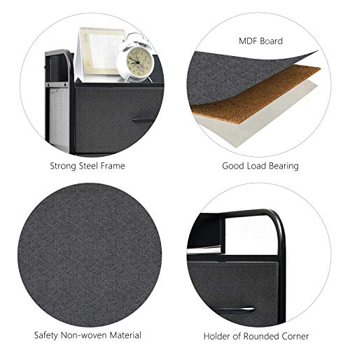 NSdirect Drawer Dresser Organizer with 7 Drawers - Wide Fabric Dresser