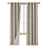 Deconovo Faux Linen Blackout Curtains with 3 Pass Coating Thermal