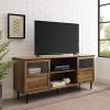 WE Furniture Open Storage TV Stand with Door Cabinets