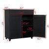 Yaheetech Shoe Cabinet Office Bathroom Storage Cabinet
